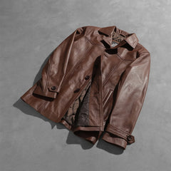Yabion Brown Leather Jacket