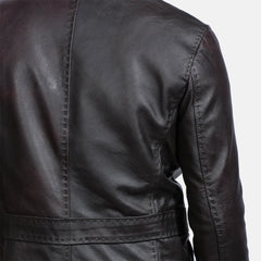 Kegan Black Leather Blazer Jacket