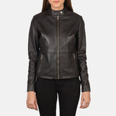 Namor Brown Leather Biker Jacket