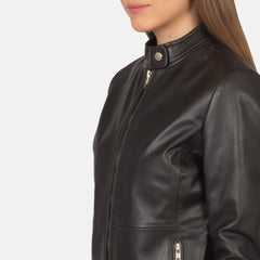 Namor Brown Leather Biker Jacket