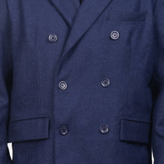 Wyden Blue Leather Coat Jacket