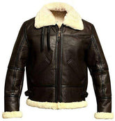 Classic B-3 Sheepskin Leather Bomber Jacket