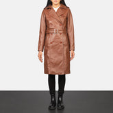 Uller Brown Leather Coat Jacket