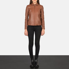 Pagis Brown Leather Jacket