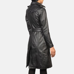 Uller Black Leather Coat Jacket