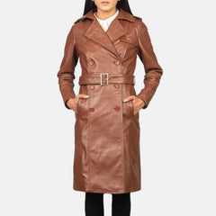 Uller Brown Leather Coat Jacket