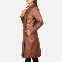 Uller Brown Leather Coat Jacket