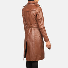 Uller Brown Leather Coat Jacket