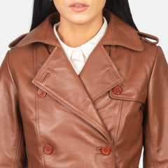Uller Brown Leather Coat Jacket