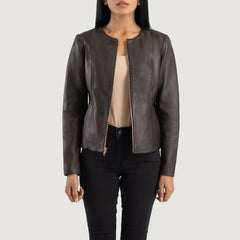 Tipus Brown Leather Jacket