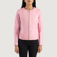Tipus Pink Leather Jacket