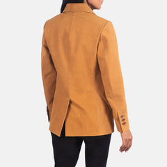 Kedum Brown Nubuck Blazer Jacket