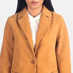 Kedum Brown Nubuck Blazer Jacket