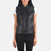 Rokian Black Leather Biker Jacket