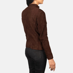 Jotean Mocha Suede Biker Jacket