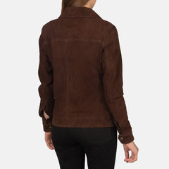 Wymos Mocha Suede Trucker Jacket