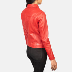 Qulos Red Leather Jacket