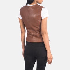 Dados Brown Leather Biker Jacket