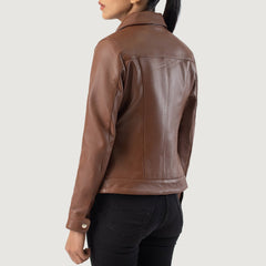 Noran Brown Leather Jacket