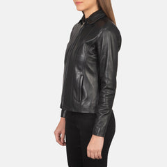 Pagis Black Leather Jacket