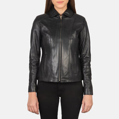 Pagis Black Leather Jacket