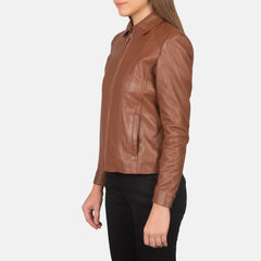 Pagis Brown Leather Jacket
