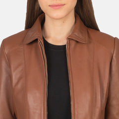 Pagis Brown Leather Jacket