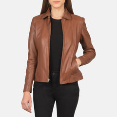 Pagis Brown Leather Jacket