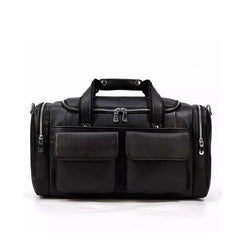 Ranger Black Leather Duffle