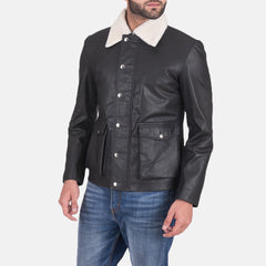 Pavis Black Leather Jacket