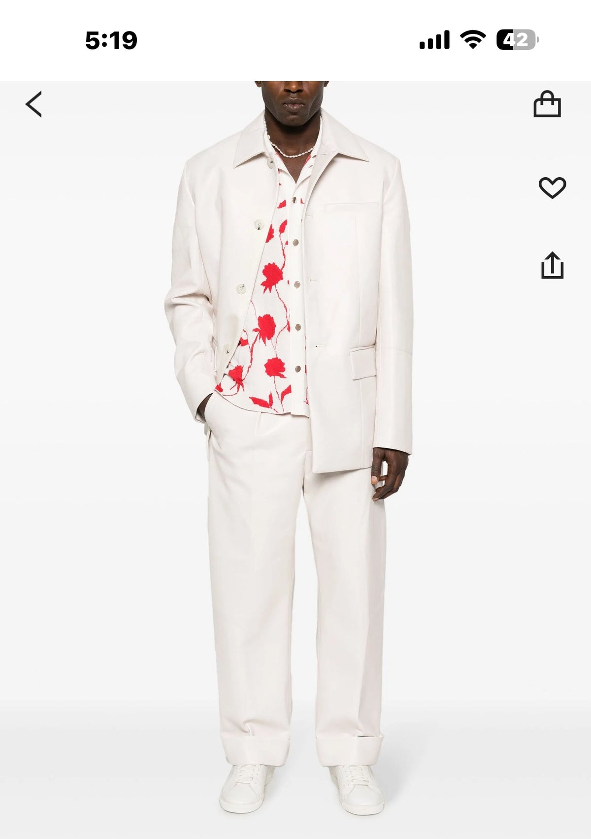 Vagar Leather Shirt Jacket