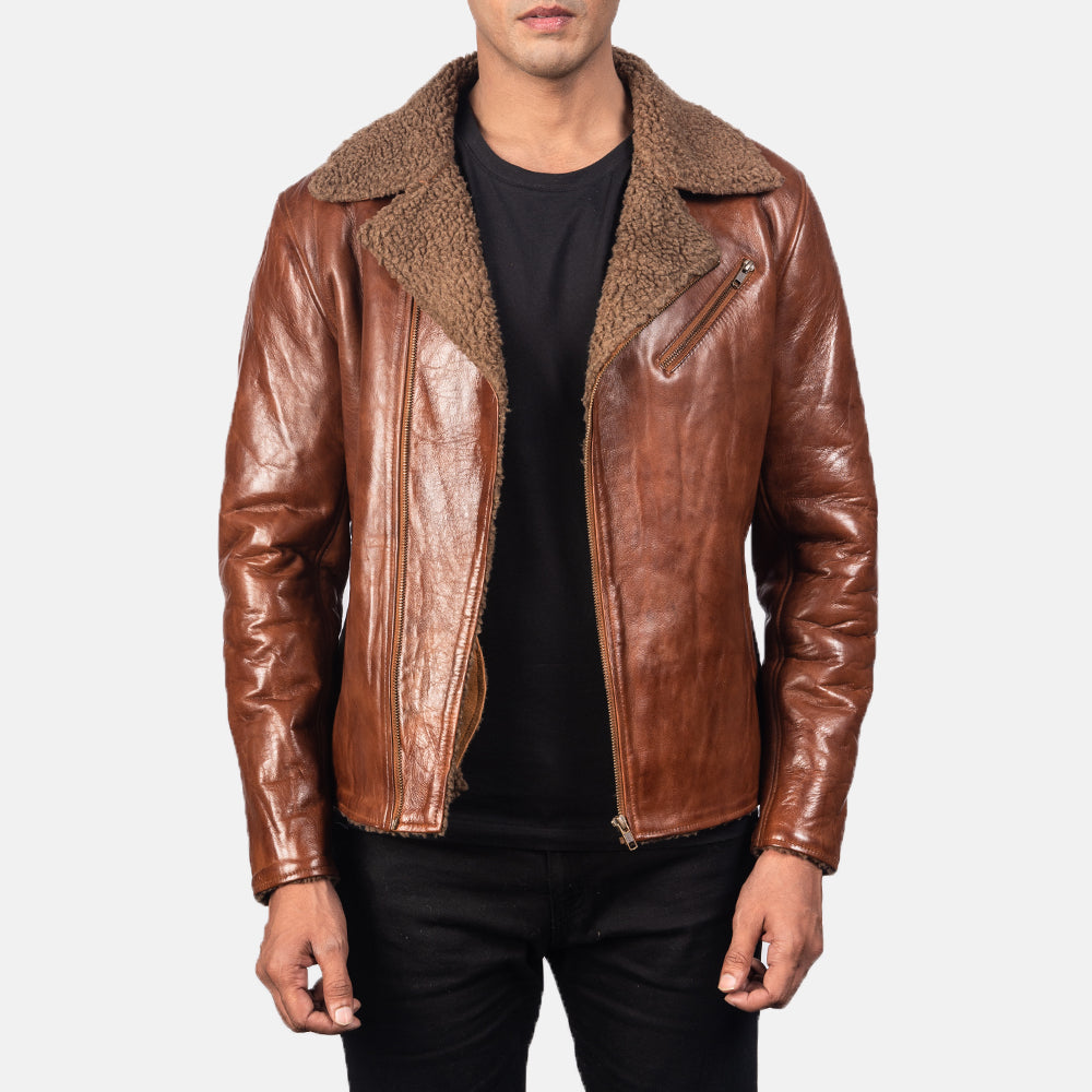 Kogin Brown Leather Jacket