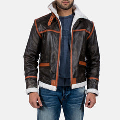 Navon Brown Leather Jacket