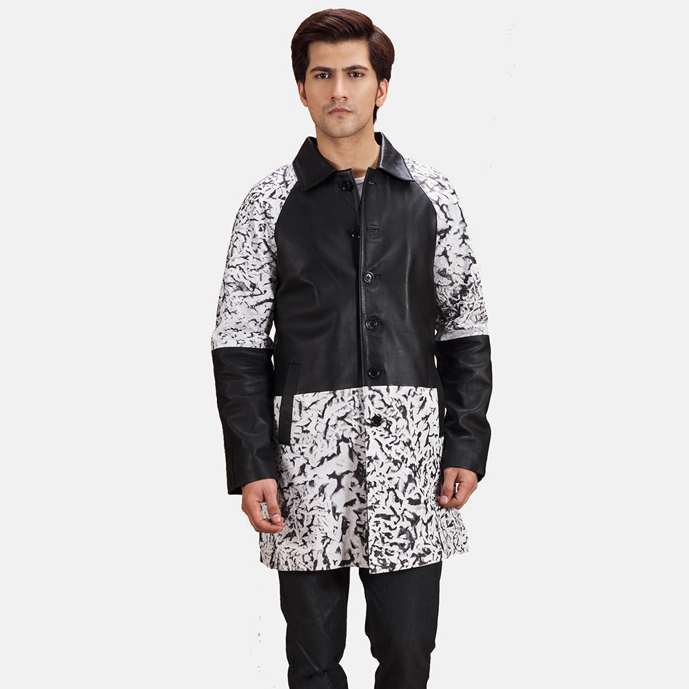 Ulden Black Leather Coat Jacket