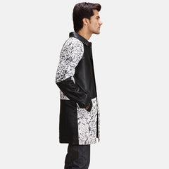 Ulden Black Leather Coat Jacket