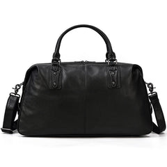 Trekker Black Leather Bag
