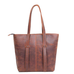 Apex Coffee Leather Tote