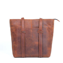 Apex Coffee Leather Tote