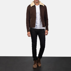 Takian Brown Shearling Jacket