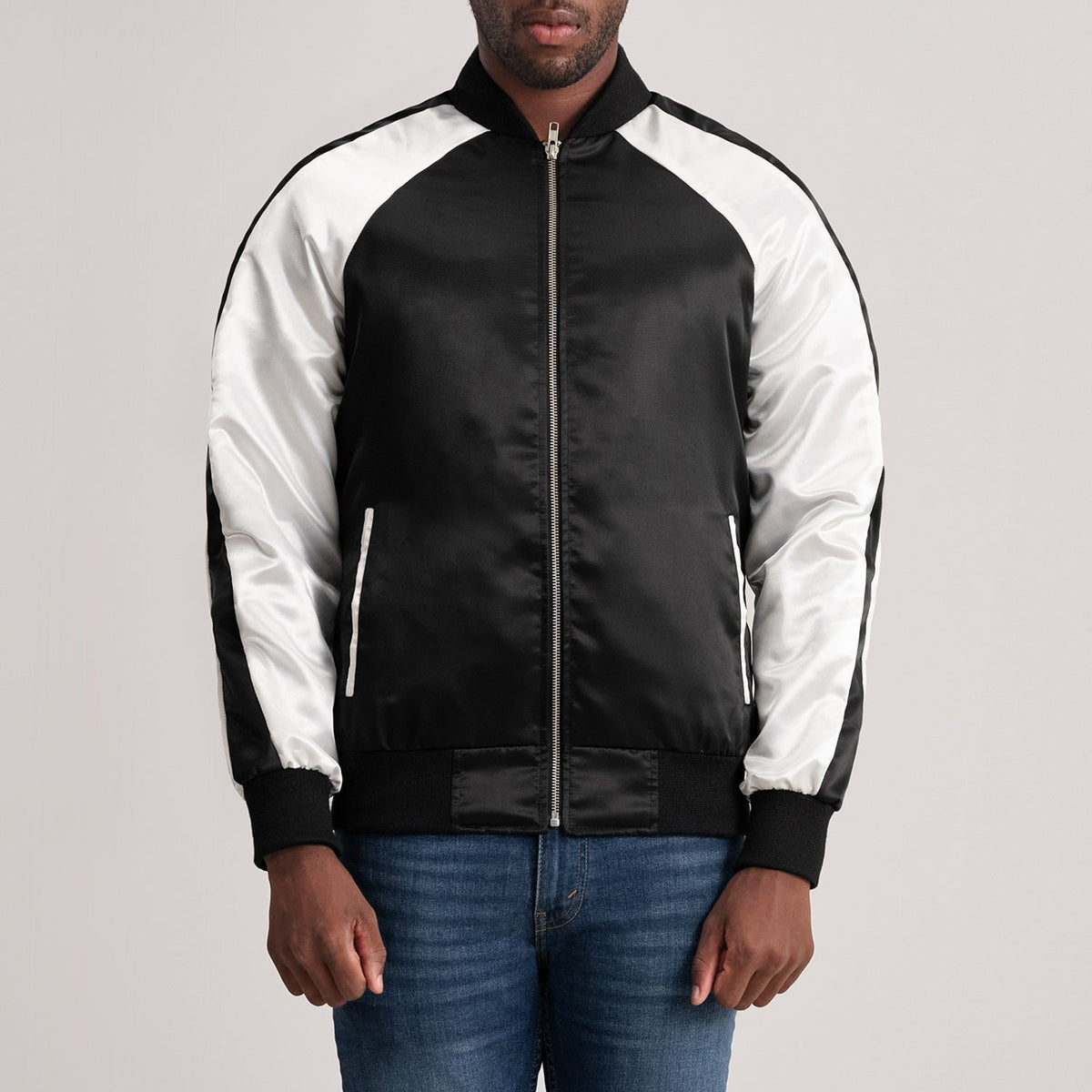 Minum Black Leather Varsity Jacket