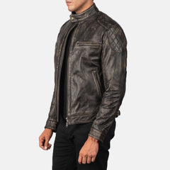 Natis Brown Leather Jacket