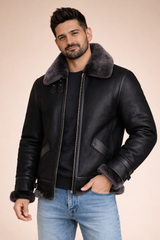 Ironclad Shearling Bomber Jacket