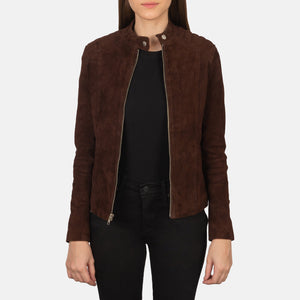 Ripel Mocha Suede Biker Jacket