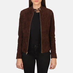 Ripel Mocha Suede Biker Jacket