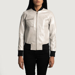 Zerel Leather Bomber Jacket