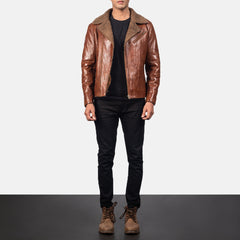Kogin Brown Leather Jacket