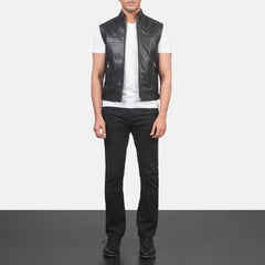 Ramin Black Leather Biker Jacket