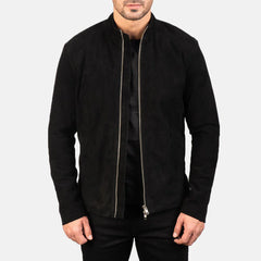 Vagar Black Suede Trucker Jacket