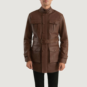 Pakar Brown Leather Jacket