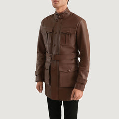Pakar Brown Leather Jacket
